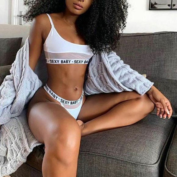 Women Sexy Baby Lingerie Two Piece Lace Bra Panty Set Babydoll Sleepwear Outfits - Picture 5 of 8